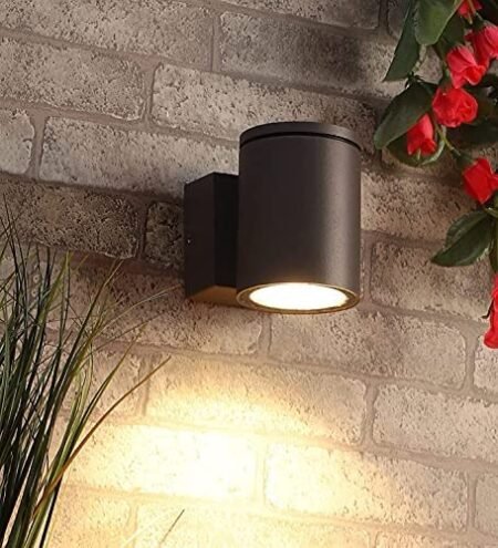 5w Outdoor Waterproof LED Wall Light – Black Finish (Up/Down Garden & Porch Light)