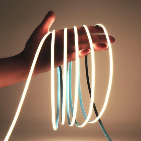 12V COB LED Strip Light – Flexible Indoor Lighting (Warm White)