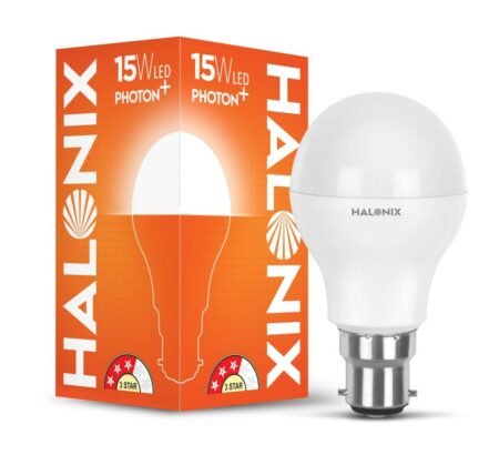Halonix 15W B22 LED Bulb – Cool White | Bright & Energy Efficient | 1-Year Guarantee