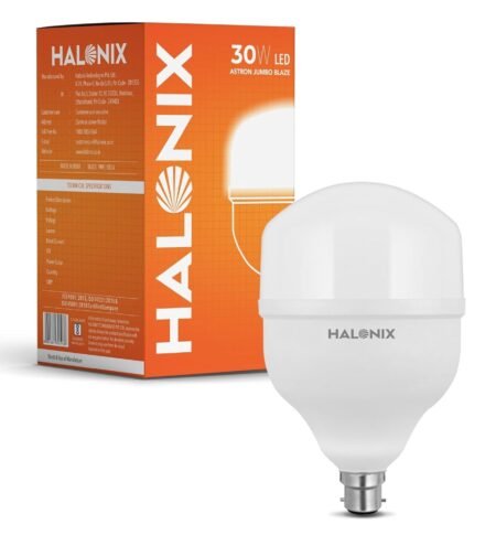 Halonix 30W B22 LED Bulb – Cool White | Pack of 2 | 1-Year Guarantee
