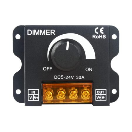 30A LED Dimmer Controller (DC 12V–24V) | Brightness Adjustable Dimmer Switch