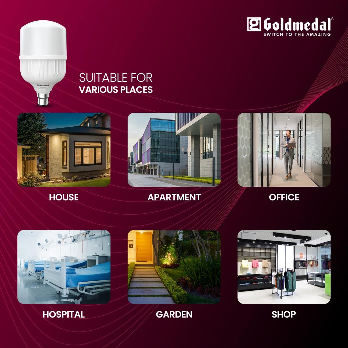 Goldmedal 30W Thor LED Bulb – Energy Saving, Mercury-Free, Long Life LED Light (1 Year Guarantee) - Image 4