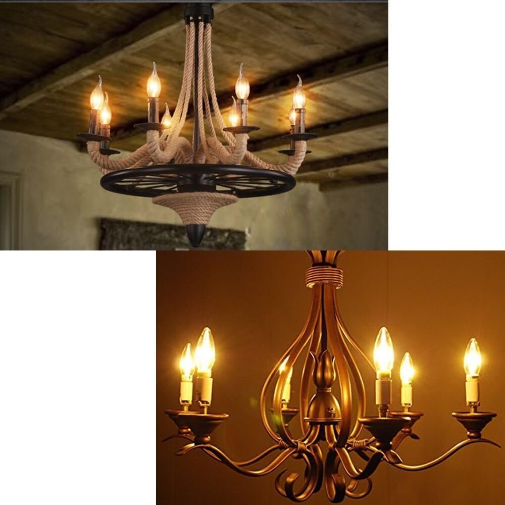 E-27 Candle LED Filament Bulb – 4W (Non-Dimmable) - Image 5