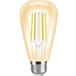 Vintage LED Filament Bulb – 4W | Eye-Protective | 25,000+ Hours Lifespan | Pack of 12