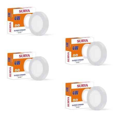 Surya 4W Surface Striker LED Light – Warm White | 1-Year Guarantee