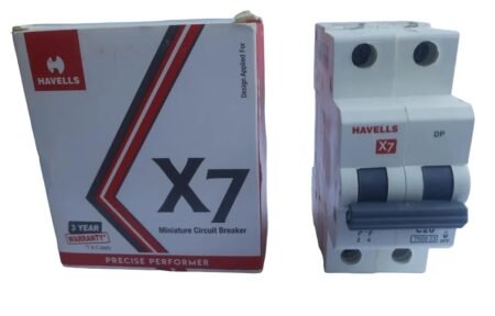 Havells X7 40A Double Pole MCB – DHMYCDPM040 | Circuit Protection