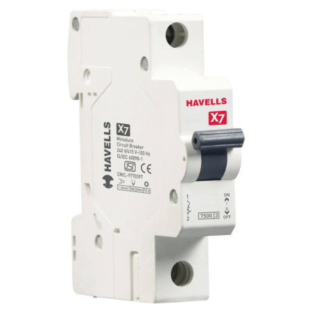 Havells X7 10A Single Pole MCB – DHMYCSPM010