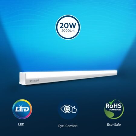 Philips 20W LED Batten | Slimline Ultra Compact 4ft | Cool White (6500K)
