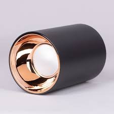 12W Pinakeey Surface Cylinder Light – Black Body & Rose Gold | Warm White (3000K) | 2-Year Guarantee | Pack of 4 - Image 3