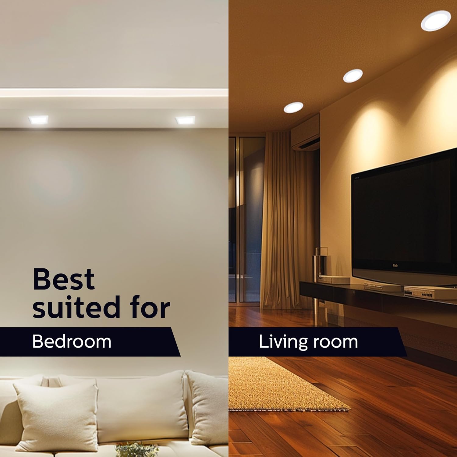 Philips Astra Sleek 22W LED Downlighter – Round Panel Light (Cool White, 1650 Lumens) – Pack of 5 - Image 5