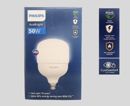 Philips 50W AceBright LED Bulb | B22 Base | Cool Day Light (6500K)