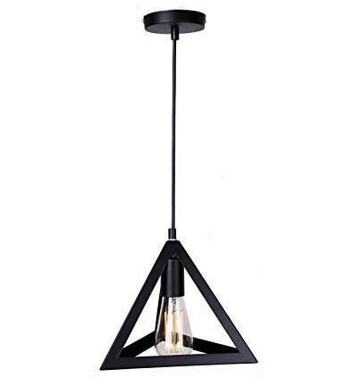 Triangle Hanging Light – Modern Geometric Pendant Lamp (Includes LED Bulb)
