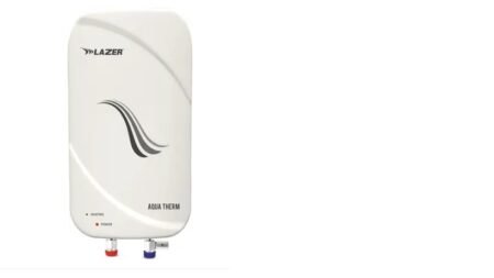 Lazer Aqua Therm Instant Water Heater – 3 Litre  304 Grade Stainless Steel Tank | Heavy Copper Heating Element | High-Pressure Compatible | 5-Year Inner Tank Warranty
