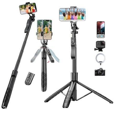 L16 Long 61-Inch Selfie Stick  Balance Handle | Anti-Shake Shooting | Wide-Angle Photo Support