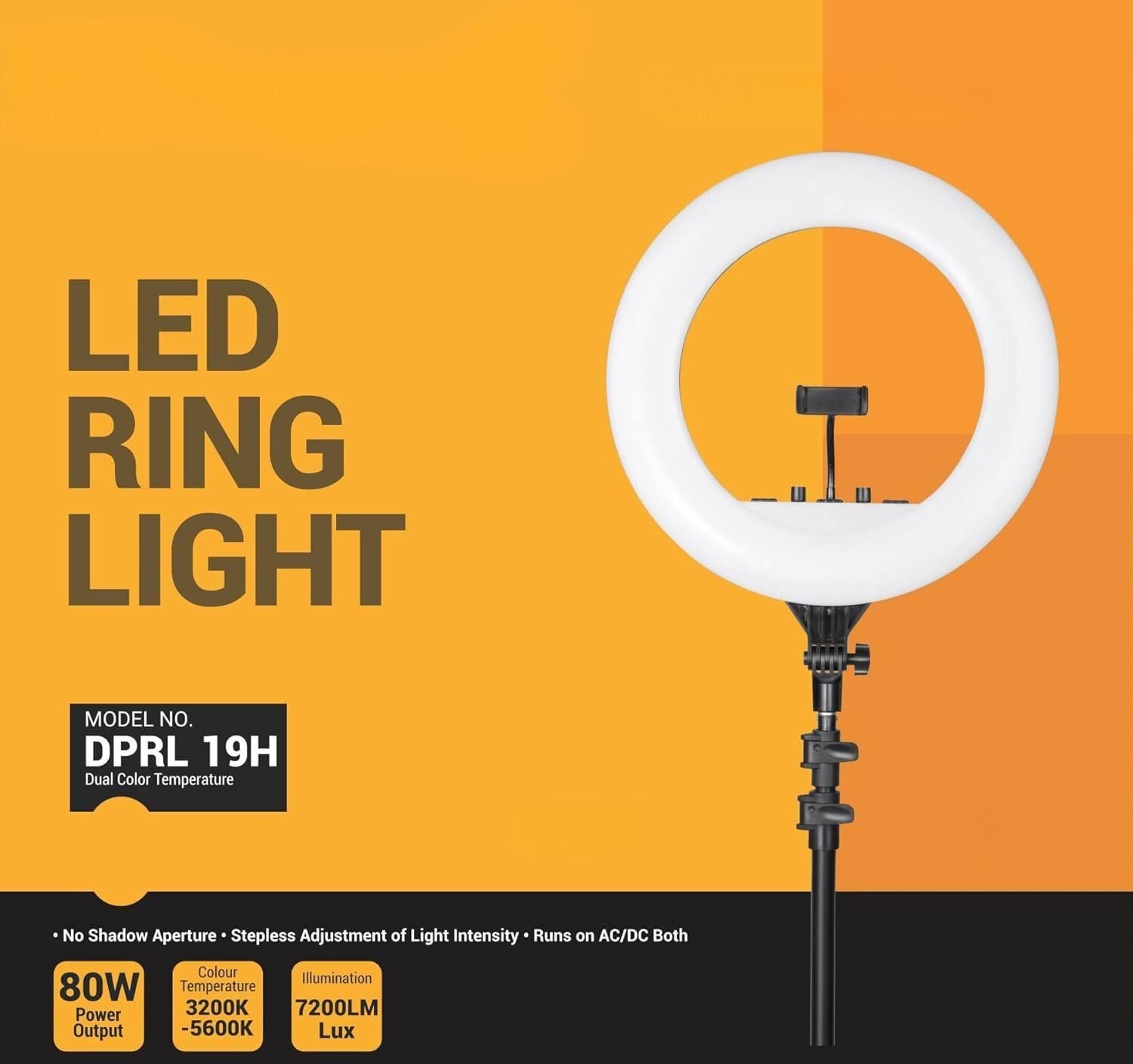 Digitek Platinum DPRL-19RT Professional LED Ring Light – 19 Inch | 3-in-1 Color | With Remote - Image 4