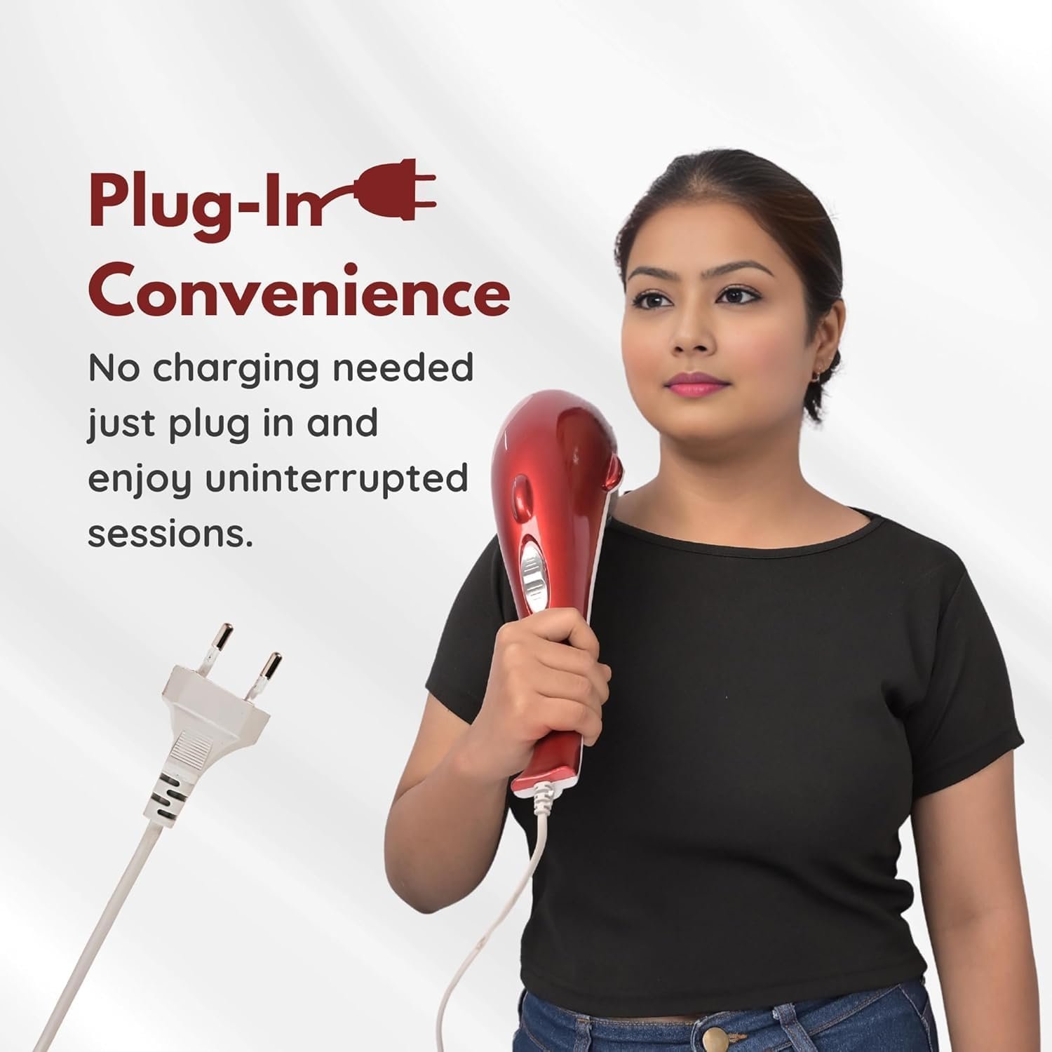 Dolphin Handheld Massager with Vibration & Infrared Therapy (Plug-In) - Image 7